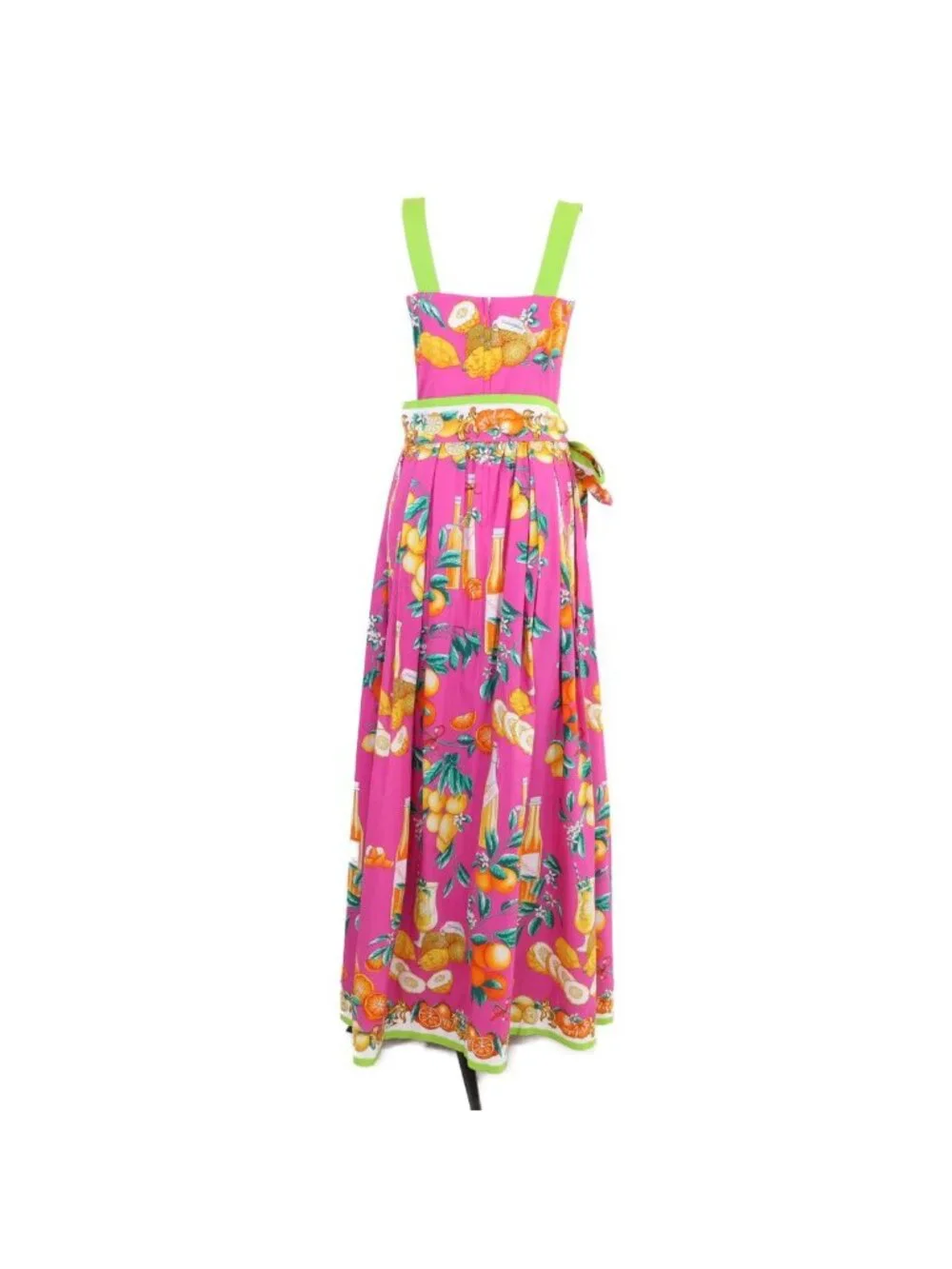 Dolce & Gabbana Tropical Graphic Maxi Dress 38